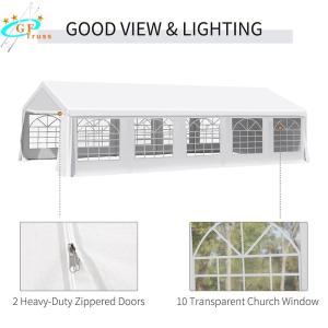 Transparent PVC Fabric 50m Width Marquee Wedding Tent