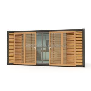 Hotel Accommodation 20ft Prefabricated Container Office House with Wooden