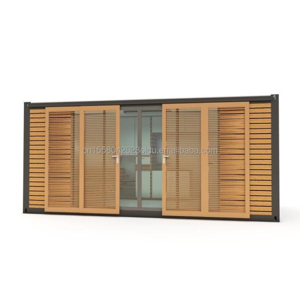 Hotel Accommodation 20ft Prefabricated Container Office House with Wooden