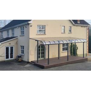 Customized Aluminium Support Awning With Polycarbonate Sheet Roofs