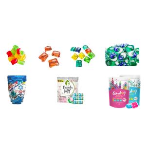 Laundry Pods Laundry Detergent Zipper Bag Packing Machine Automatic