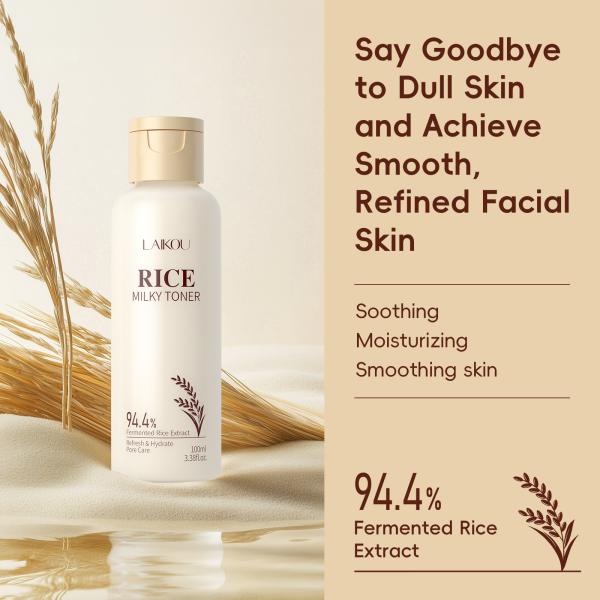 Skin Care Moisturizing Nourishing Soothing Smoothing Rice Toner 100ml