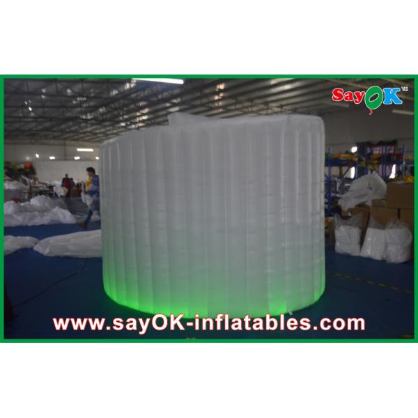 Photo Booth Led Light Blue Waterproof Inflatable Booth Oxford Cloth For Wedding