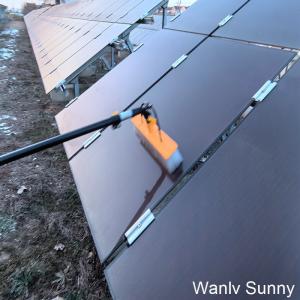 Solar Panel Cleaning Machine with Water Fed Electric Rotating Brush Cleaning