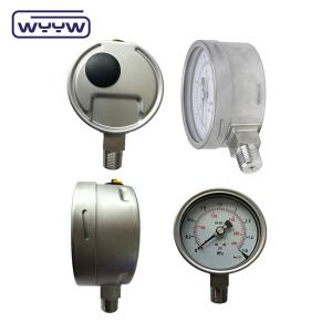 All Stainless Steel Olil Pressure Gauge(Glycerine/Silicone)