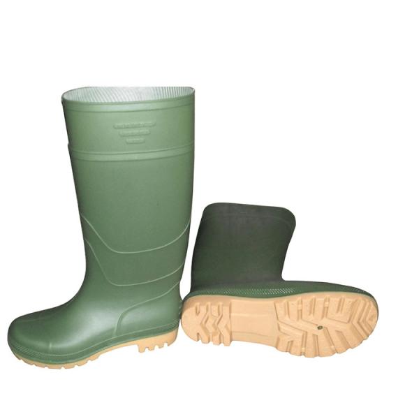 Unisex RB108 Italy Style PVC Portable Safety Rain Boots without Steel Toe 1.38-1