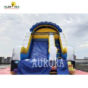 Blue Yellow Playground Inflatable Water Slide Rental For Parties And Events