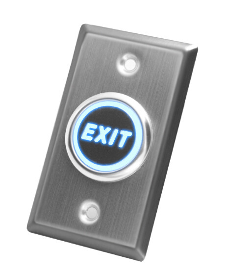 Buy Flush Mount Momentary Switch Door Exit Push Button For Access Control with DUAL lights at wholesale prices