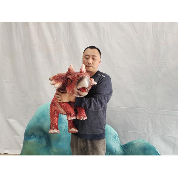 Buy Hand Control Baby Animatronic Dinosaur Triceratops Puppet for Sale at wholesale prices