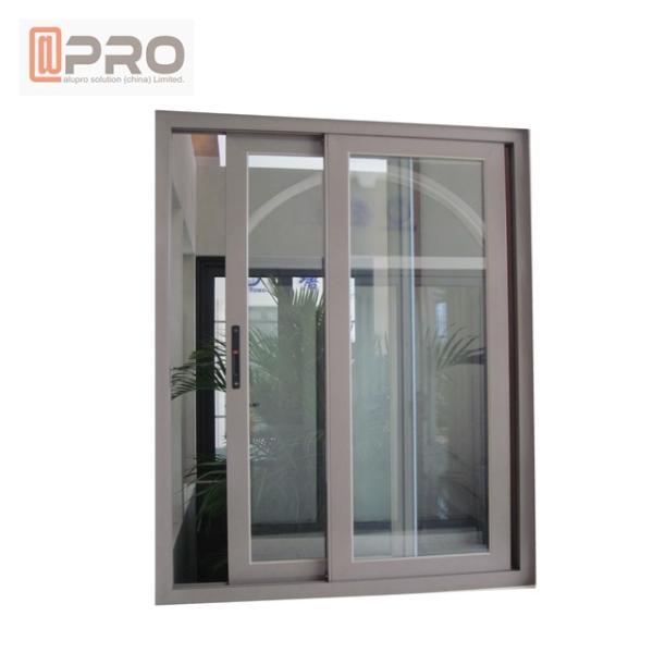 Waterproof Anodised Customized Aluminium Sliding Windows With Single Tempered Glass