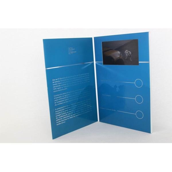 Buy 2.4" / 4.3 " / 5" / 7" / 10.1" video mailer with built - in speaker , TFT screen lcd brochures with 512MB memory at wholesale prices