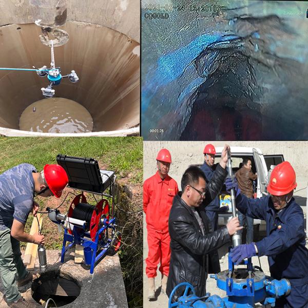 100M 300M 500M Borehole Inspection Camera Dual Rotary Panoramic Underground Water Detection Water Well Camera