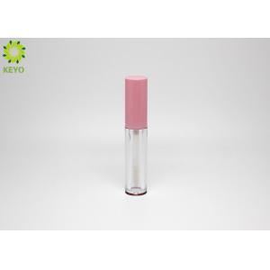 Custom Empty Lipgloss Containers Transparent Round Shape With Brush