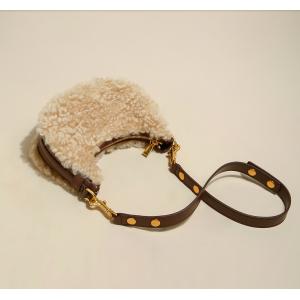 23cm 12cm Autumn Small Underarm Bag Underarm Lamb Saddle Bag