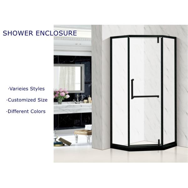 Transform Your Bathroom with a Custom Tempered Glass Shower Enclosure in Matte Black