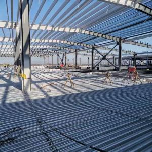 Industrial Prefabricated Steel Frame Contruction Buildings Large Span Steel