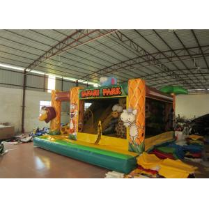 Safari park inflatable combo inflatable elephant combo animals inflatable combo