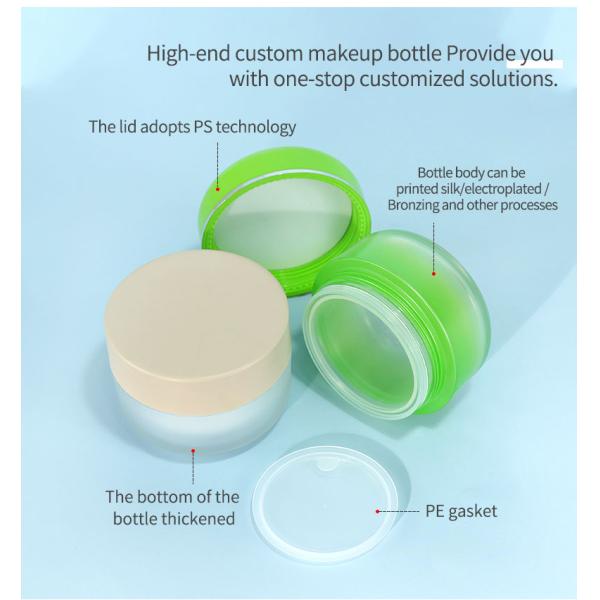 Acrylic Plastic Type 30g 50g Face Cream Jar for Cosmetic Packaging Body Scrub Butter