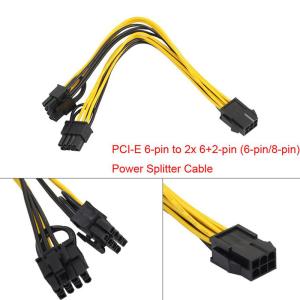 18Awg PCI-e 8pin to Dual 8Pin / PCIe 8pin-2x(6+2pin) Graphics Video Card Power