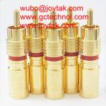 RCA Coaxial Connector Compression Type all gold plated for RG6 Coaxial Cable