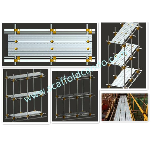 BS1139 EN12811 Galvanized Scaffolding steel plank steel board as working platform 300mmW, 2mL, 3mL, 4mL