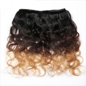 100% Real Brazilian Ombre Human Hair Body Wave No Shedding Color 1b / 4 / 27#