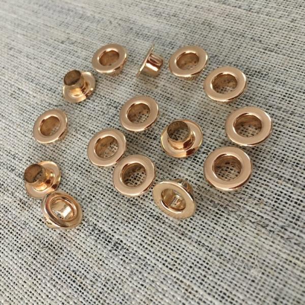 800# 10MM High Quality Round Brass Gold Eyelets Flat