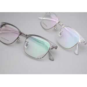 Lightweight Metal Framework Browline Glasses With Face Shape Match And All Face