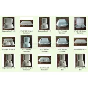 Renewable Unbleached Wheatstraw And Sugarcane Fibers Takeout Containers