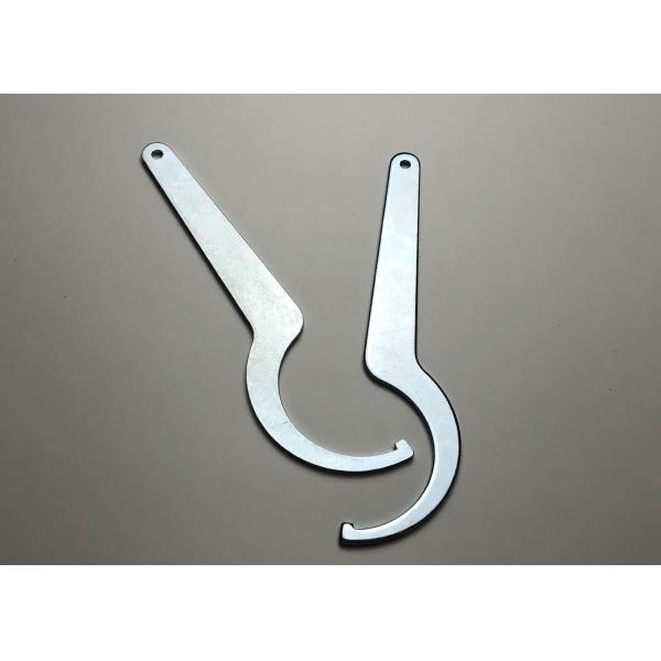 Galvanized Steel Bending Fishing Rod Spanner Metal Stamping Parts With Laser