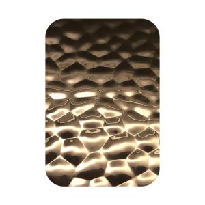 Convex Hammer Textured Stamped 304 201 Stainless Steel Metal Plate