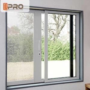 Quality Waterproof Anodised Customized Aluminium Sliding Windows With Single Tempered Glass for sale