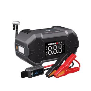 Total Output 18W Car Emergency Battery 4 in 1 Jump Starter With Air Inflator 12V