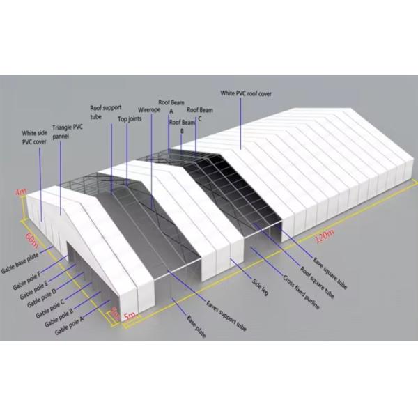 Custom Larger Canopy Outdoor Reception Church Warehouse Wedding Party Marquee Tent