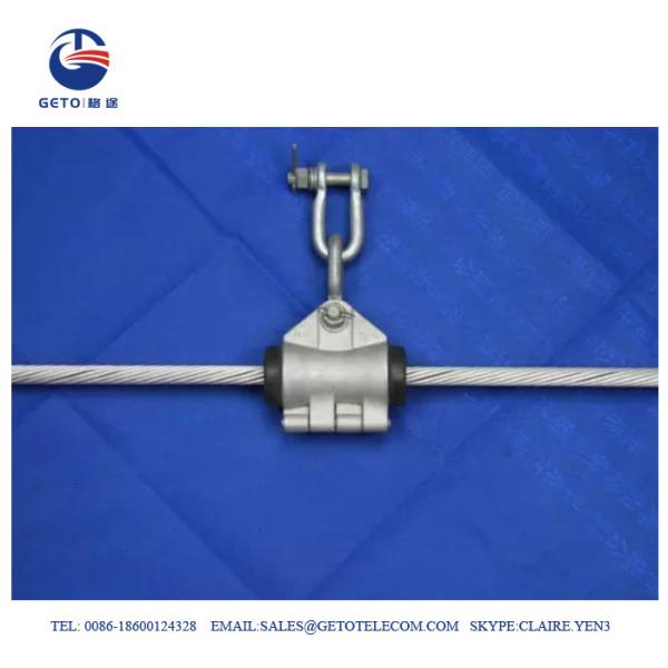 Buy Outdoor FTTH Helical ADSS Wire Steel Suspension Clamp at wholesale prices