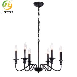 Industrial Retro Style Iron Pendant Light 6 Heads