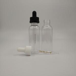Black Glass Dropper Bottles With Printed Design