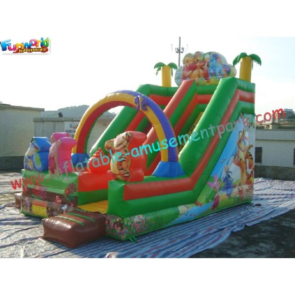 Childrens Cute Commercial Inflatable Slide , Small Inflatable Dry Slide Slip
