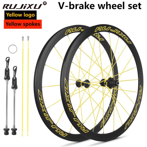 Road Bicycles 50mm Carbon Clincher Wheelset Detachable Aluminum Alloy