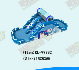 Outdoor Inflatable Penguin Slide For Fun Park Playground