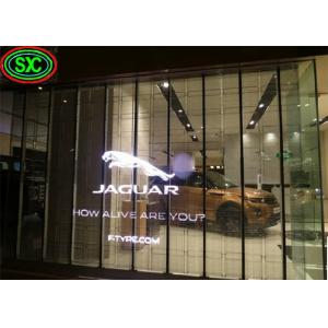 Quality 1000 Hours Average No Failure Transparent LED Screen with Driving Method and 6.2kg Cabinet Weight for sale