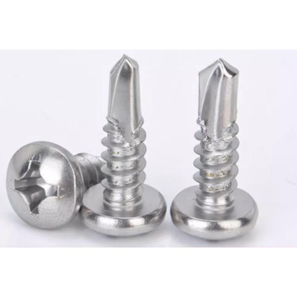 1/4 5/16 ASTM A193 A194 Round head slotted Self Tapping metal Screws SUS304