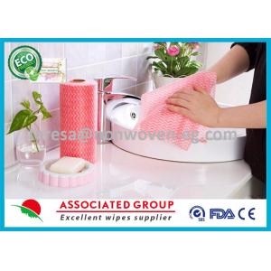 Disposable Fabric Cleaning Wipes Washcloths , Toilet Cleaning Wipes