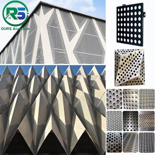 Perforated Aluminium Strip Ceiling Dustproof White Powder Coating