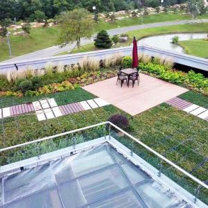 Modular Green Roof Tray for Planting Systems using PP Plastic Material without