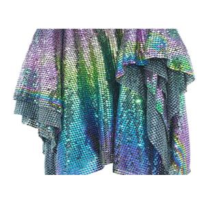 Red Round Shape 6mm Decorative Wire Mesh Sequins Metal