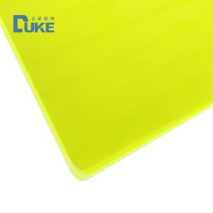 Fluorescent Neon Translucent Green Color Cast Acrylic Plexiglass Sheet For