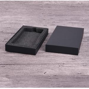 Custom Black White Mobile Case Packaging Box With Sponge EVA