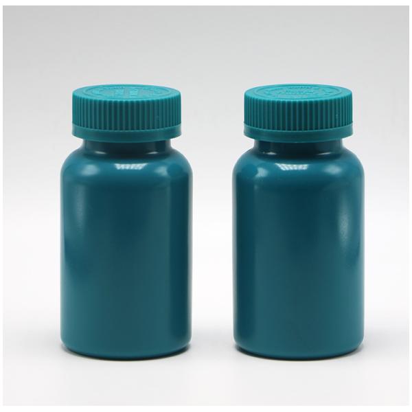 Customizable Colors 150ML HDPE Plastic Capsule Pill Bottle with Heat Seal and Caps