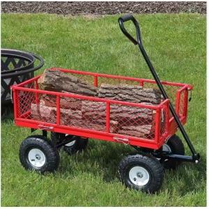 15LBS Portable Outdoor Wagon Cart 4 Wheel Beach Wagon for Outdoor Sports